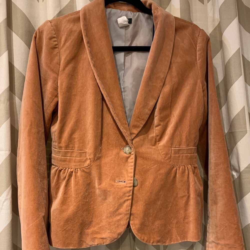 JCrew Velvet like blazer